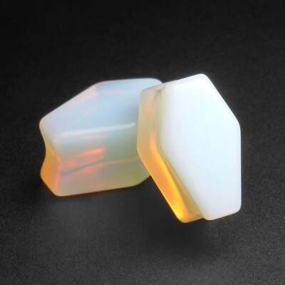 Opalit Doppelter Flare Sarg Plug | Organischer Stein Ohr Gauges Dehner
