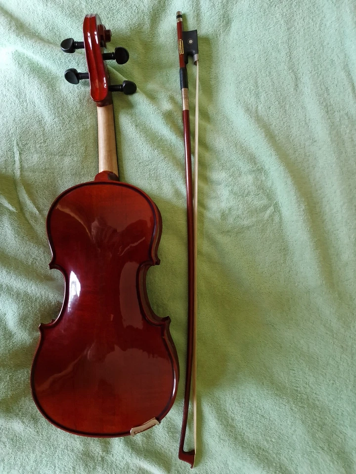 Three quarter size violin by Stagg with bow and hard case - Image 3 of 4