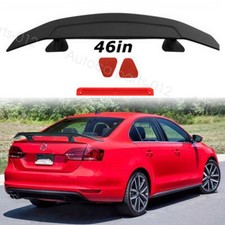46 Matte Black Abs Rear Trunk Spoiler Wing Tail Lip Kits For Vw Passat Jetta