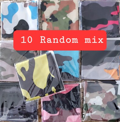 10 PACK Neck Gaiter Face Mask Bandana Head BandTube Scarf hiking