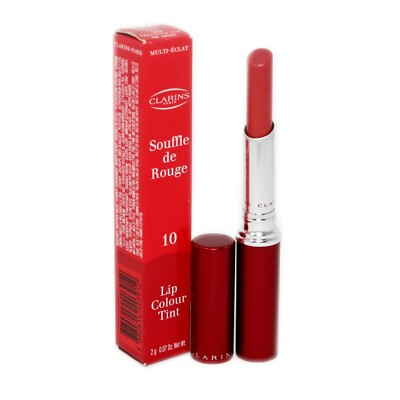 CLARINS SOUFFLE DE ROUGE LIP COLOUR TINT SHADE 2G #10-GUAVA (D)