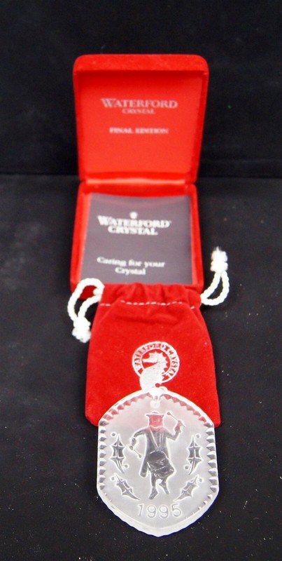 1995 WATERFORD 12 Days Of Christmas '12 Drummers Drumming' Ornament w/Box