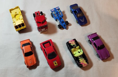 Vintage 80s Hot Wheels/Matchbox Lot Of 8 Car Truck Vehicle