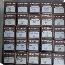Assortment Watch Crystals 250pcs High Dome Plastic Crystals Size 26.2 to 31.0mm