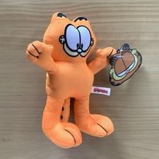 NWT Garfield Plush Neon Orange 9  Cat Stuffed Soft Toy Factory Nickelodeon
