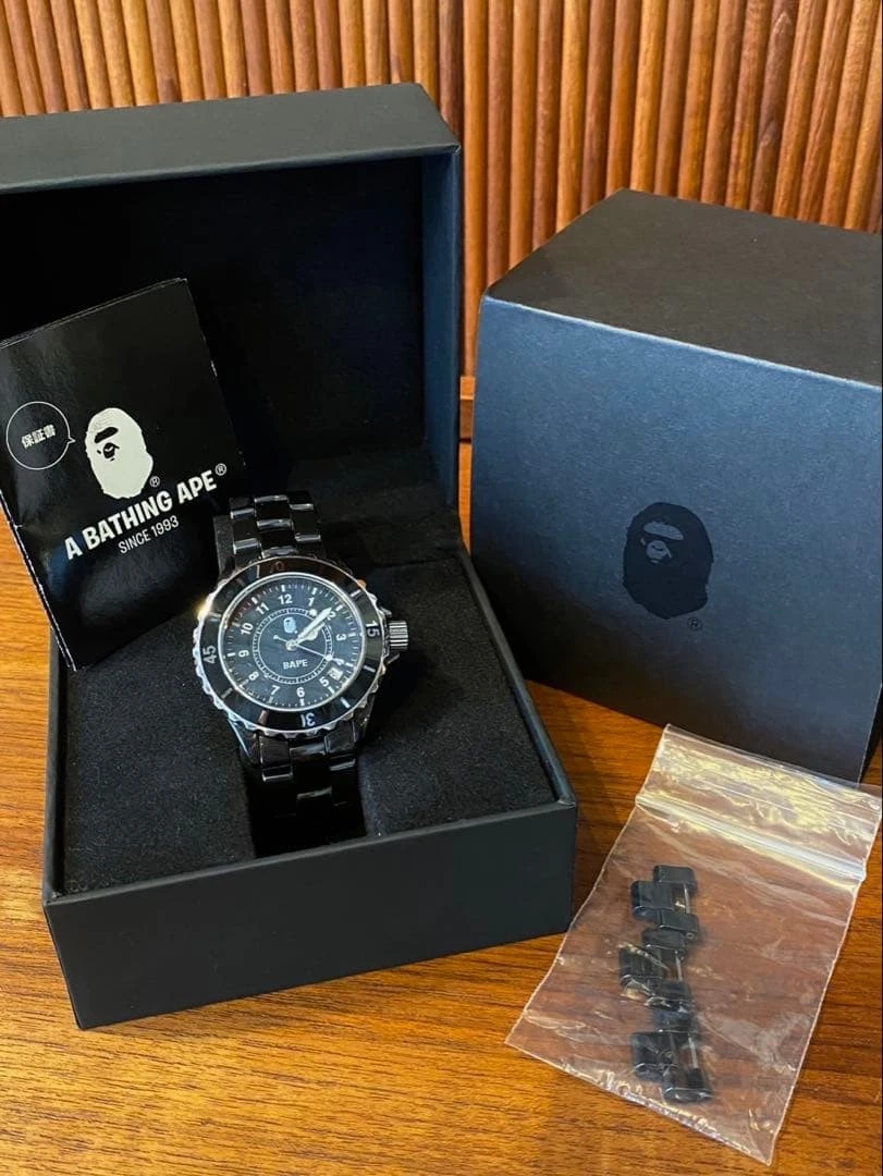A Bathing Ape Black Stainless Steel Band Wristwatches for sale | eBay