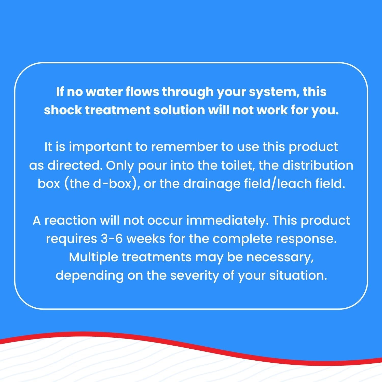 Fast-Acting Drainfield Cleaner - Shock Treatment, 128oz x 4