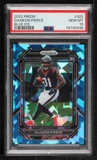 2022 Panini Prizm Rookies Blue Ice 22/99 Dameon Pierce #322 PSA 10 GEM MT 06of