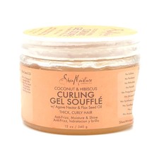 Shea Moisture Coconut Hibiscus Curling Gel Souffle 12 oz Agave Nectar Flaxseed
