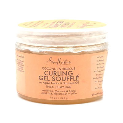 Shea Moisture Coconut & Hibiscus Curling Gel Souffle 12 oz Agave Nectar Flaxseed
