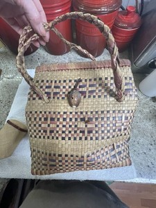 Micronesia yap Island purse and cigarette case 1950s museum Collector antique
