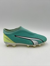 Puma Ultra Match  LL Laceless FG/AG Green Teal Grip Cntrl 107229-03 SIZE 4.5