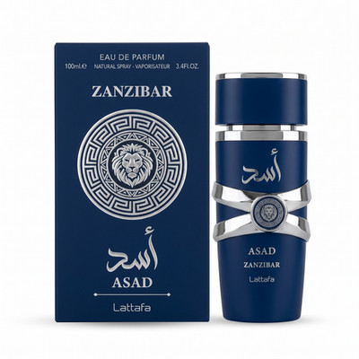 Lattafa Asad Zanzibar 100ml EdP Herren Parfüm Meersalz Iris Sommer NEU OVP