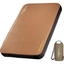 Self Inflating Camping Mattress Sleeping Pad 4.5 Inch Thick Air Foam Mat with