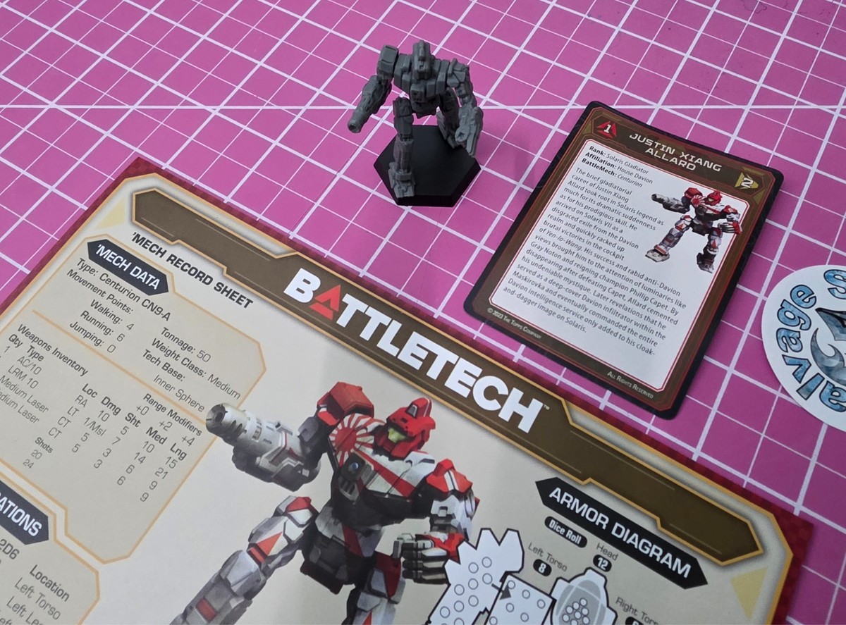 CENTURION - CN9-YLW -- YEN-LO-WANG -Essentials - Battletech +