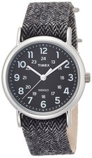 Timex TW2P72000 Weekender Unisex Analog Watch Fabric/Leather Strap