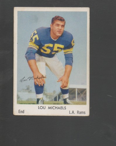 Lou Michaels #18 1959 Bell Brand Rams card