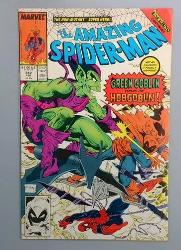 Amazing Spider-Man #312 VF- Green Goblin battles Hobgoblin Marvel Comics 1988