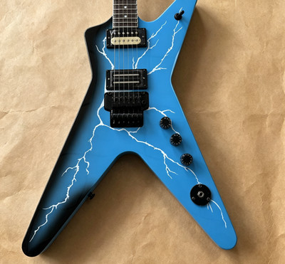 Dean Dimebag Darrell Dime From Hell ML   Blue Lightning  Ship US