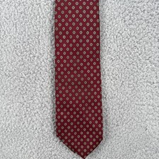 Brooks Brothers Makers Silk Necktie Mens Tie Burgundy Flower Vintage