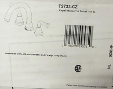 Delta Kayra T2733-CZ Deck Mounted Roman Tub Filler,Champagne Bronze NEW