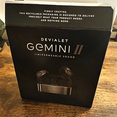 Devialet Gemini II True Wireless Bluetooth In-Ear Earbuds ANC Black