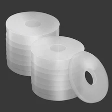 Grevosea 20Pcs Nylon Flat Washer 13/16" OD,3/16" ID Clear Washers... 