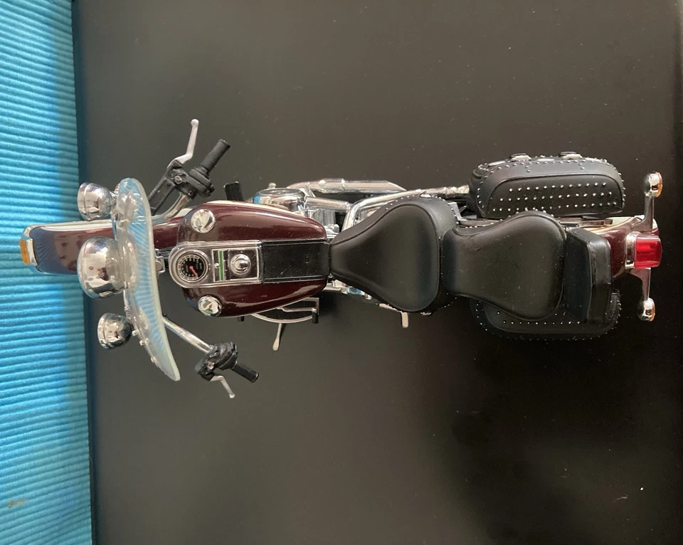 Harley Davidson Franklin Mint Bike Modell 1:10 Heritage Softail Classic Rar ✅ - Bild 2 von 4