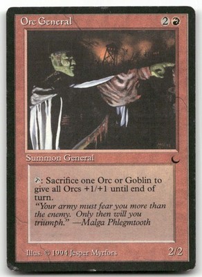 Orc General (HP) The Dark DRK Magic MTG