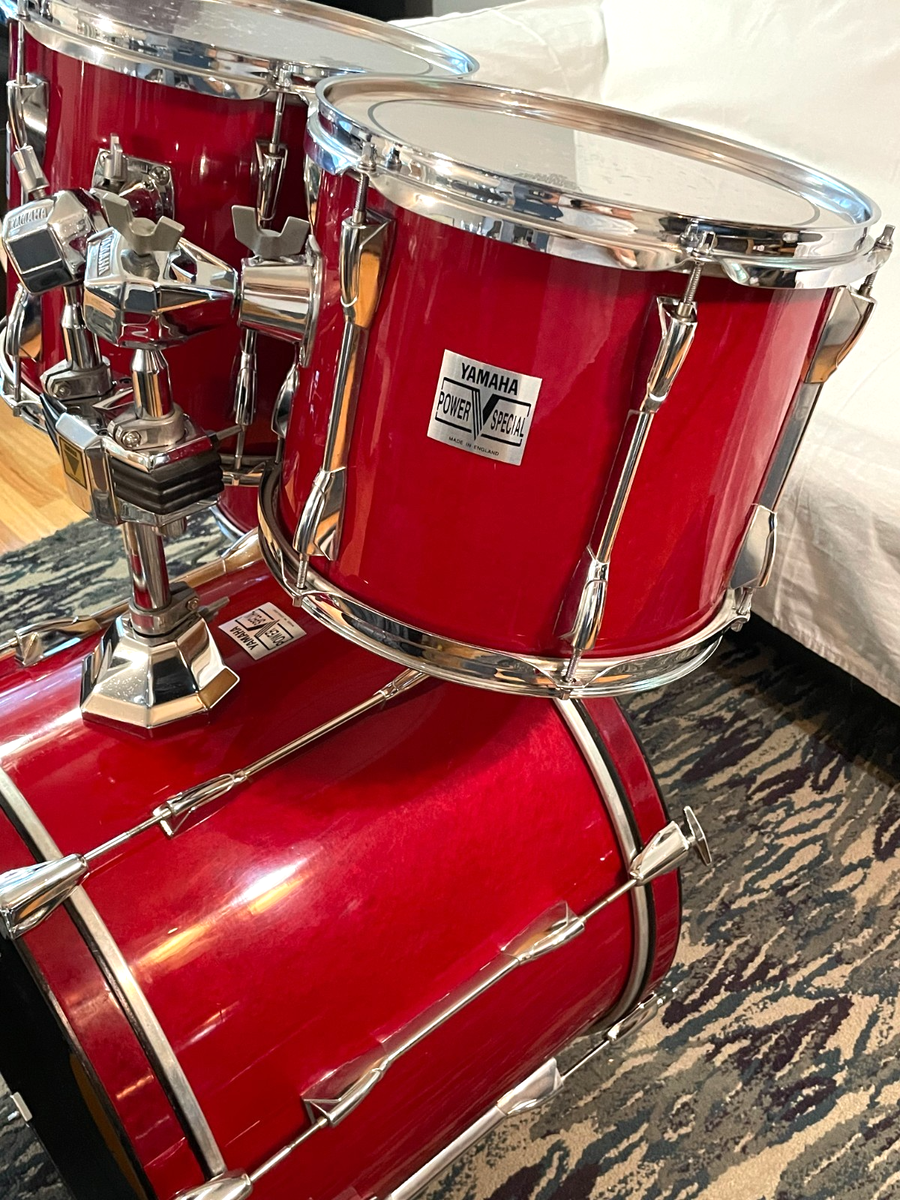 Yamaha Power V Special 4pc Drum Set Very Nice With Tom Mount | eBay