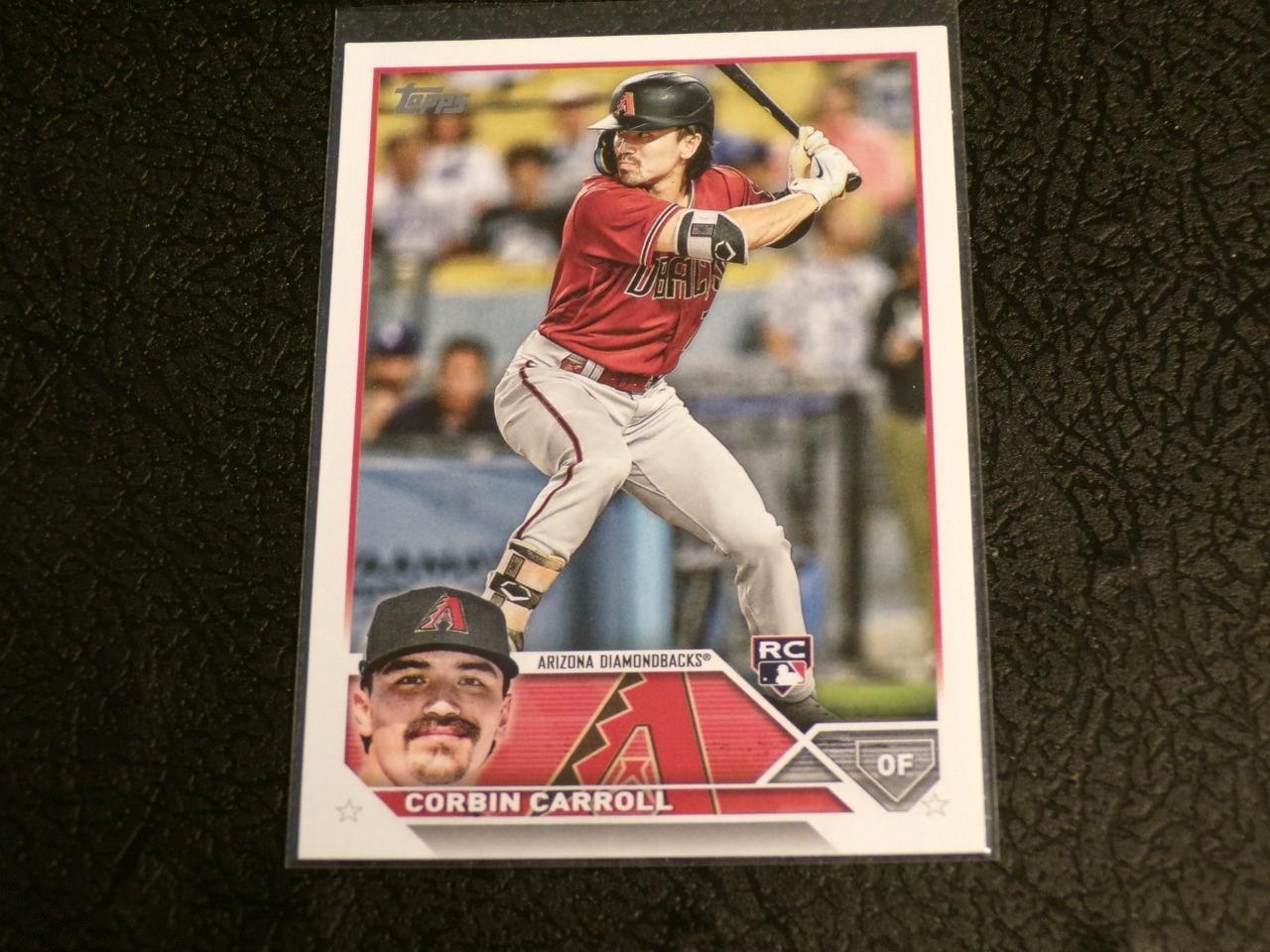 2023 Topps #401 CORBIN CARROLL RC Rookie! DIAMONDBACKS!