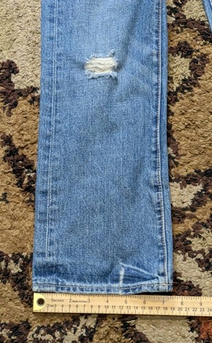 Abercrombie & Fitch Kilburn Low Rise Boot Size 8 Medium Wash Distressed Denim - 第 12/12 張圖片