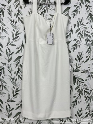 Dress the Population Women's Nicole Sleeveless Bodycon Midi Sheath Dress Size L