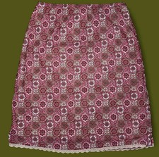 Y2K Vintage Tapestry Print Floral Medallion Boho Whimsigoth Fairycore Slip Skirt