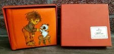 Vintage 1973 Hallmark Child & Puppy Mary Brown Photo Album Little Book NOS