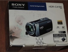 New in Open Box - Sony Handycam HDR-CX190 HD Camcorder - BLACK - 027242842236