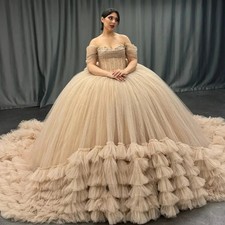 Quinceanera Dress Off the Shoulder Tiered Appliques Bowknot Vestidos Quinceanera