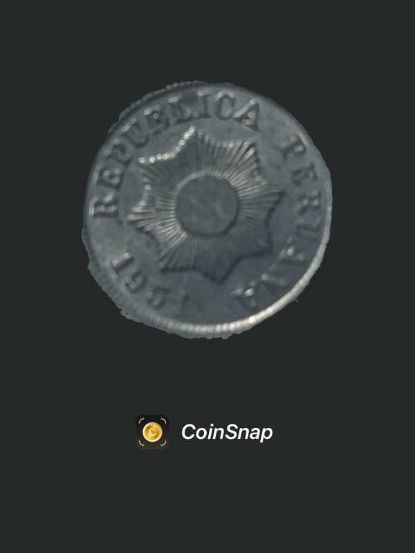 Peru 🇵🇪 2 centavos · 1951 Zinc Coin