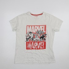 Camiseta gráfica manga corta blanca Marvel niños 14-15 años