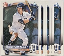 (10) Kevin McGonigle 2025 Bowman 1st #BP-79 Prospect Rookie Detroit Tigers 🔥