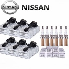 6 OEM Ignition Coil UF349 & Spark Plug For Nissan Altima Maxima Quest Murano 3.5