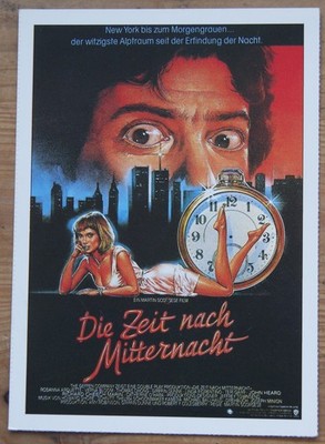 Filmplakatkarte / moviepostercard   Die Zeit nach Mitternacht  G.Dunne