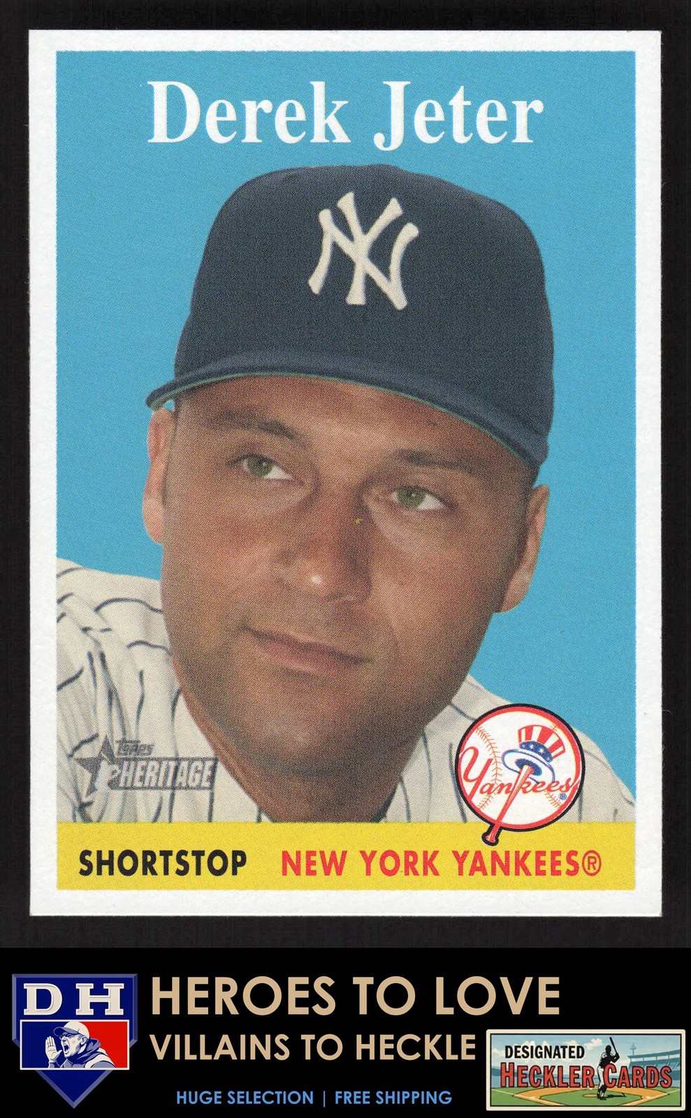 2007 Topps Heritage Derek Jeter #5 New York Yankees SP