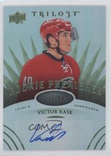 2014 Trilogy Level 2 Rookie Premieres Radiant Green 31/99 Victor Rask Auto xp6