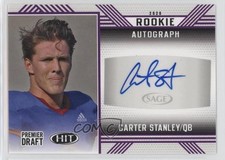 2020 Sage Hit Rookie Auto Purple Carter Stanley #A16 Auto 05ks