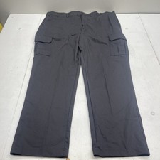 Red Kap Black Industrial Wrinkle Resistant Cargo Pants PT88BKN Mens Size 48x34L