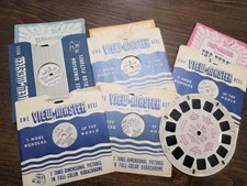 Lot Of 6 Viewmaster Vintage Reels 1940s Fairy TALES Snow White GOLDILOCK More