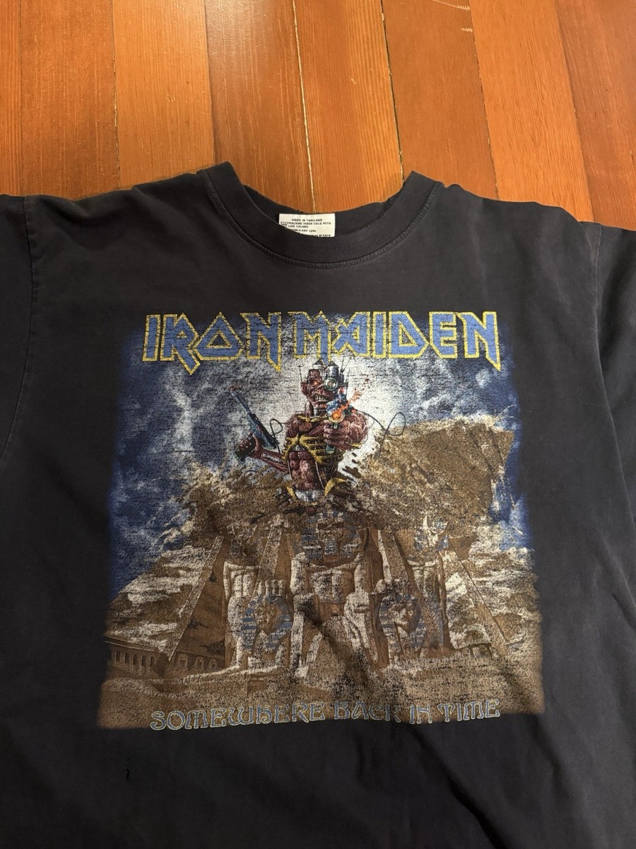 Vintage 1990 Iron Maiden Somewhere Back In Time Powerslave World