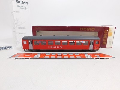 Cu701-0.5# Bemo H0m/DC 3271 422 Passenger Car 2nd Class B 722 SBB, Mint Box