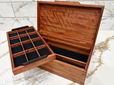 Roy Tsumoto Martin & MacArthur Hawaii Koa Jewelry Box w/ Lift-Out Tray